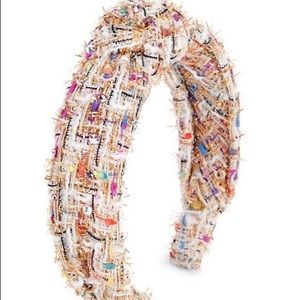 Bari Lynn Tweed Headband with Swarovski Crystals